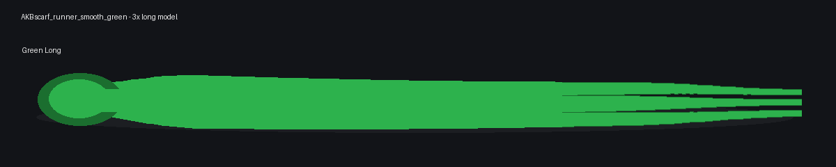 Green Long Scarf