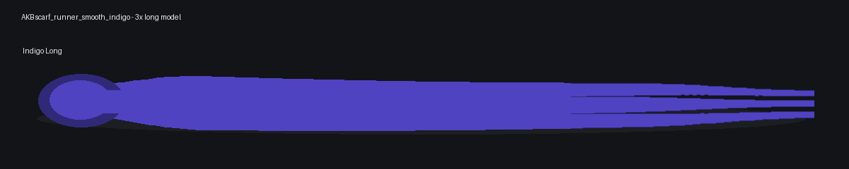 Indigo Long Scarf